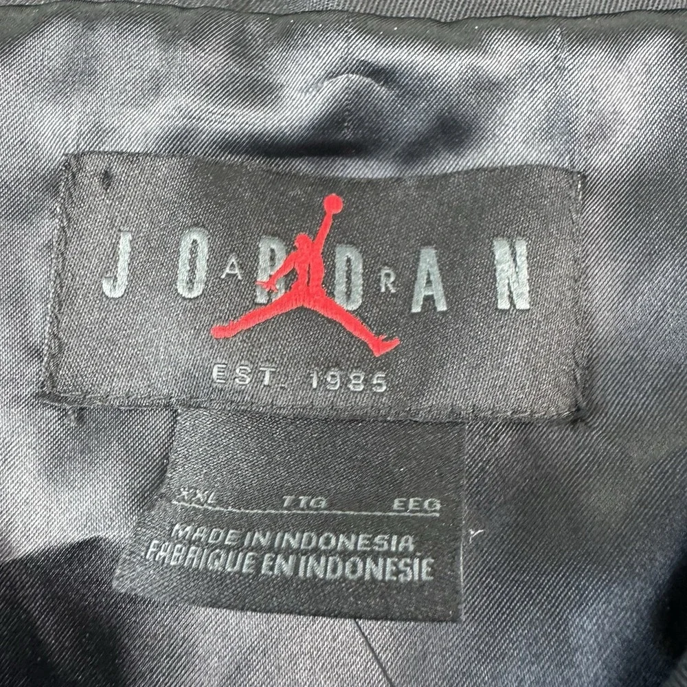 Jordan X J.Balvin Black Heavy Cotton Chore Full Zip Mens Jacket Size 2XL NWT